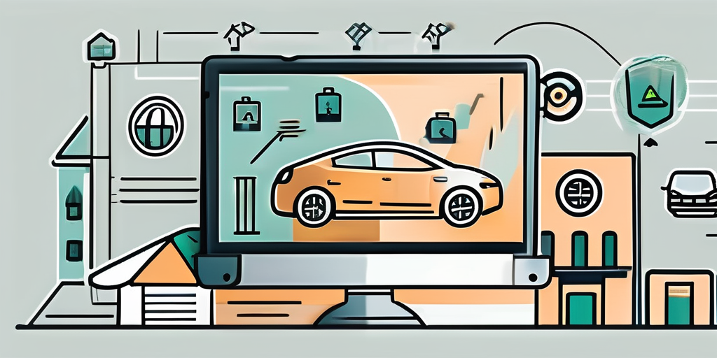 A digital tablet displaying a stylized