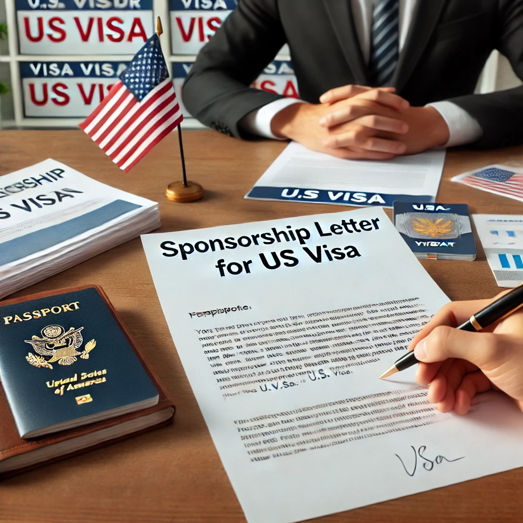 sponsor letter for us tourist visa