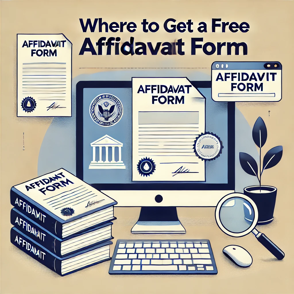 where can i get a free affidavit form